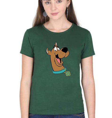 Scooby Doo T-Shirt for Women-Dark Green-Ektarfa.online