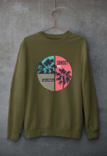 Load image into Gallery viewer, Sunset California Unisex Sweatshirt for Men/Women-S(40 Inches)-Olive Green-Ektarfa.online
