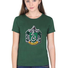 Load image into Gallery viewer, Slytherin Harry Potter T-Shirt for Women-Dark Green-Ektarfa.online
