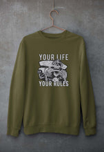 Load image into Gallery viewer, Skull Unisex Sweatshirt for Men/Women-Olive Green-Ektarfa.online
