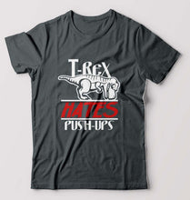 Load image into Gallery viewer, T-Rex Gym Funny T-Shirt for Men-Steel grey-Ektarfa.online
