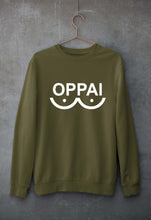 Load image into Gallery viewer, Oppai Unisex Sweatshirt for Men/Women-Olive Green-Ektarfa.online
