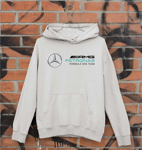 Mercedes AMG Petronas F1 Unisex Hoodie for Men/Women-S(40 Inches)-Grey Melange-Ektarfa.online