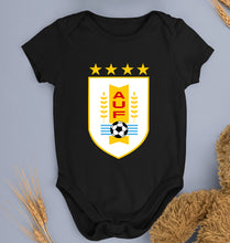 Load image into Gallery viewer, Uruguay Football Kids Romper For Baby Boy/Girl-0-5 Months(18 Inches)-Black-Ektarfa.online
