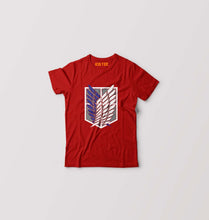 Load image into Gallery viewer, Attack on Titan Kids T-Shirt for Boy/Girl-Red-Ektarfa.online
