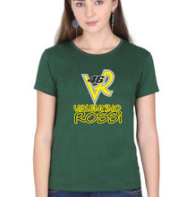 Load image into Gallery viewer, Valentino Rossi(VR 46) T-Shirt for Women-XS(32 Inches)-Dark Green-Ektarfa.online

