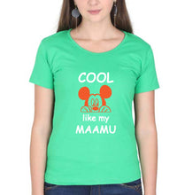 Load image into Gallery viewer, Cool Like My Maamu T-Shirt for Women-Flag Green-Ektarfa.online

