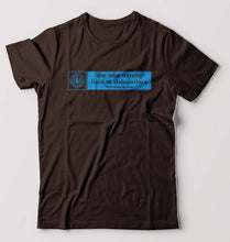 Load image into Gallery viewer, Bank of Maharashtra T-Shirt for Men-S(38 Inches)-Coffee Brown-Ektarfa.online
