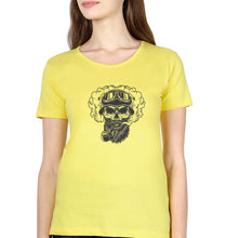 Load image into Gallery viewer, Skull T-Shirt for Women-Yellow-Ektarfa.online
