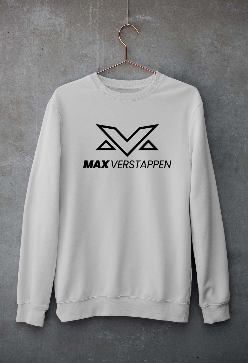 Max Verstappen Unisex Sweatshirt for Men/Women-S(40 Inches)-Grey Melange-Ektarfa.online