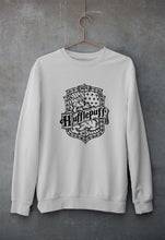 Load image into Gallery viewer, Hufflepuff Harry Potter Unisex Sweatshirt for Men/Women-S(40 Inches)-Grey Melange-Ektarfa.online

