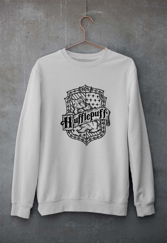 Hufflepuff Harry Potter Unisex Sweatshirt for Men/Women-Grey Melange-Ektarfa.online