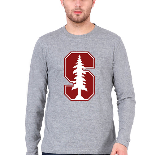 Stanford Full Sleeves T-Shirt for Men-Grey Melange-Ektarfa.online
