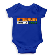 Load image into Gallery viewer, Battlegrounds Mobile India (BGMI) Kids Romper For Baby Boy/Girl-0-5 Months(18 Inches)-Royal blue-Ektarfa.online
