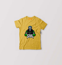 Load image into Gallery viewer, Battlegrounds Mobile India (BGMI) Soul Esport Kids T-Shirt for Boy/Girl-Golden Yellow-Ektarfa.online
