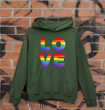 Load image into Gallery viewer, Love Pride Unisex Hoodie for Men/Women-S(40 Inches)-Dark Green-Ektarfa.online
