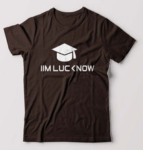 Load image into Gallery viewer, IIM L Lucknow T-Shirt for Men-S(38 Inches)-Coffee Brown-Ektarfa.online

