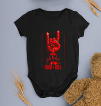 Load image into Gallery viewer, Rock N Roll Kids Romper For Baby Boy/Girl-0-5 Months(18 Inches)-Black-Ektarfa.online
