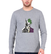 Load image into Gallery viewer, Batman Joker Full Sleeves T-Shirt for Men-Grey Melange-Ektarfa.online
