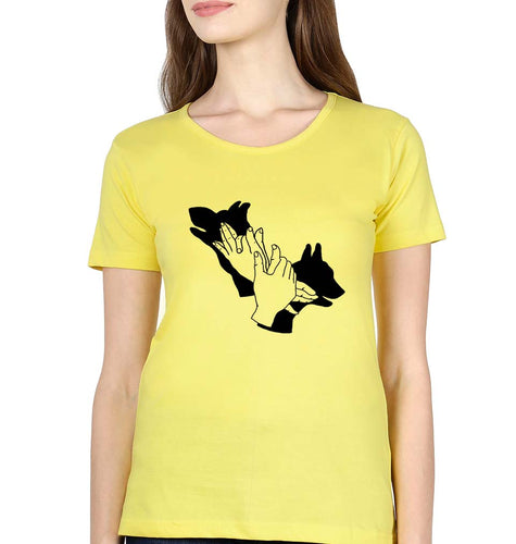 Dog T-Shirt for Women-Yellow-Ektarfa.online