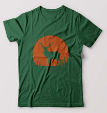 Load image into Gallery viewer, Deer T-Shirt for Men-Bottle Green-Ektarfa.online
