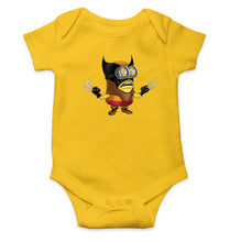 Load image into Gallery viewer, Minion Wolverine Kids Romper For Baby Boy/Girl-0-5 Months(18 Inches)-Yellow-Ektarfa.online
