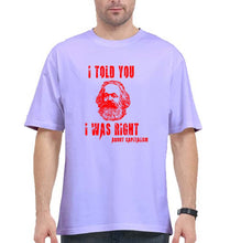 Load image into Gallery viewer, Karl Marx Oversized T-Shirt for Men-Lavender-Ektarfa.online
