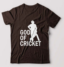 Load image into Gallery viewer, Sachin Tendulkar God T-Shirt for Men-Coffee Brown-Ektarfa.online
