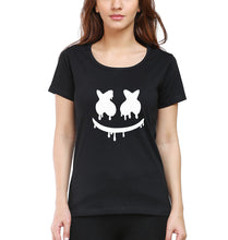 Load image into Gallery viewer, Marshmello T-Shirt for Women-Black-Ektarfa.online
