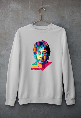 John Lennon Unisex Sweatshirt for Men/Women-Grey Melange-Ektarfa.online