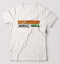 Load image into Gallery viewer, Battlegrounds Mobile India (BGMI) T-Shirt for Men-White-Ektarfa.online
