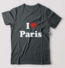 Load image into Gallery viewer, I Love Paris T-Shirt for Men-Steel grey-Ektarfa.online
