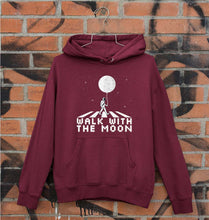 Load image into Gallery viewer, Moon Space Unisex Hoodie for Men/Women-S(40 Inches)-Maroon-Ektarfa.online
