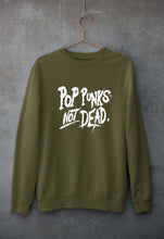 Load image into Gallery viewer, Pop Punks Not Dead Unisex Sweatshirt for Men/Women-Olive Green-Ektarfa.online
