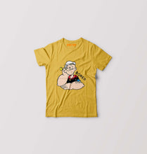 Load image into Gallery viewer, Popeye Kids T-Shirt for Boy/Girl-0-1 Year(20 Inches)-Golden Yellow-Ektarfa.online
