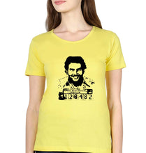 Load image into Gallery viewer, Pablo Escobar T-Shirt for Women-XS(32 Inches)-Yellow-Ektarfa.online
