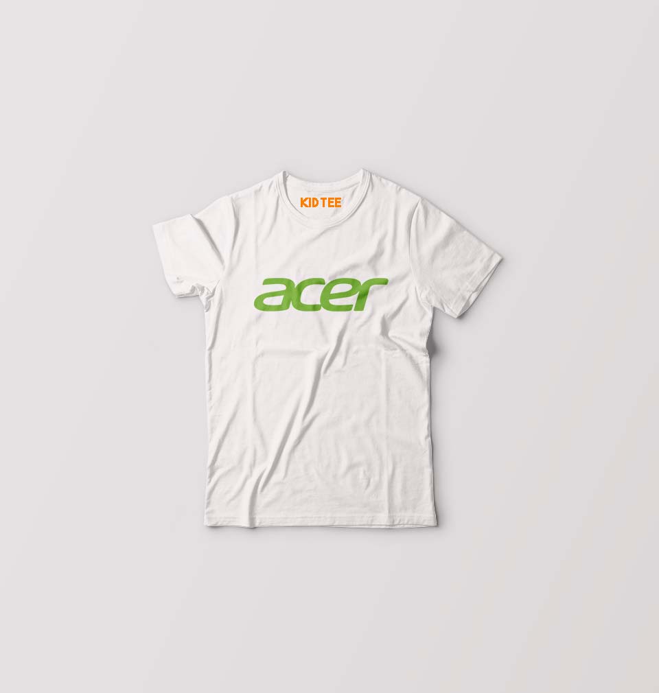 Acer Kids T-Shirt for Boy/Girl-White-Ektarfa.online
