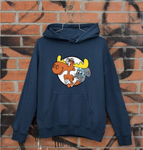 Load image into Gallery viewer, The Adventures of Rocky and Bullwinkle and Friends Unisex Hoodie for Men/Women-S(40 Inches)-Navy Blue-Ektarfa.online
