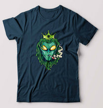 Load image into Gallery viewer, Weed Monster T-Shirt for Men-S(38 Inches)-Petrol Blue-Ektarfa.online
