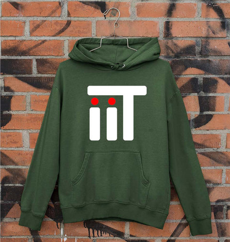 IIT Unisex Hoodie for Men/Women-S(40 Inches)-Dark Green-Ektarfa.online