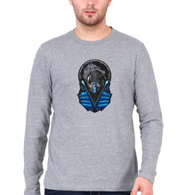 Load image into Gallery viewer, Sub Zero Mortal Kombat Full Sleeves T-Shirt for Men-Grey Melange-Ektarfa.online
