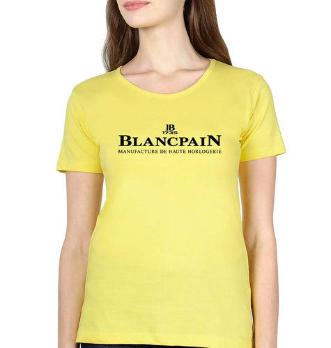 Blancpain T-Shirt for Women-Yellow-Ektarfa.online