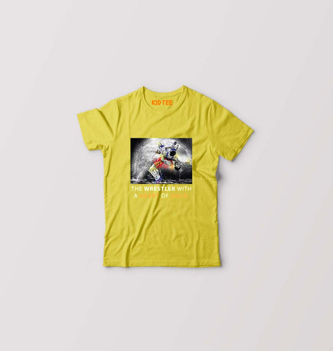 Yogeshwar Dutt T-Shirt for Boy/Girl-Mustard Yellow-Ektarfa.online