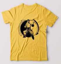 Load image into Gallery viewer, Bruce Lee T-Shirt for Men-S(38 Inches)-Golden Yellow-Ektarfa.online

