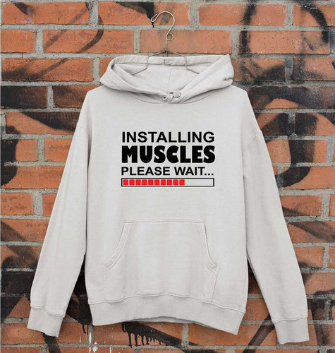 Installing Muscles Unisex Hoodie for Men/Women-Grey Melange-Ektarfa.online