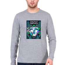 Load image into Gallery viewer, Trippy Stoner Psychedelic Full Sleeves T-Shirt for Men-Grey Melange-Ektarfa.online
