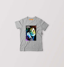Load image into Gallery viewer, Janis Joplin Kids T-Shirt for Boy/Girl-Grey-Ektarfa.online
