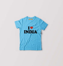 Load image into Gallery viewer, I Love India Kids T-Shirt for Boy/Girl-Light Blue-Ektarfa.online

