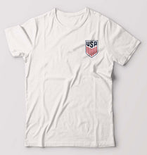 Load image into Gallery viewer, USA Football T-Shirt for Men-S(38 Inches)-White-Ektarfa.online
