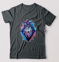 Load image into Gallery viewer, Wolf T-Shirt for Men-Steel grey-Ektarfa.online
